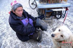 狗帮助车主将车拉上坡，累了又不能满足，脖子